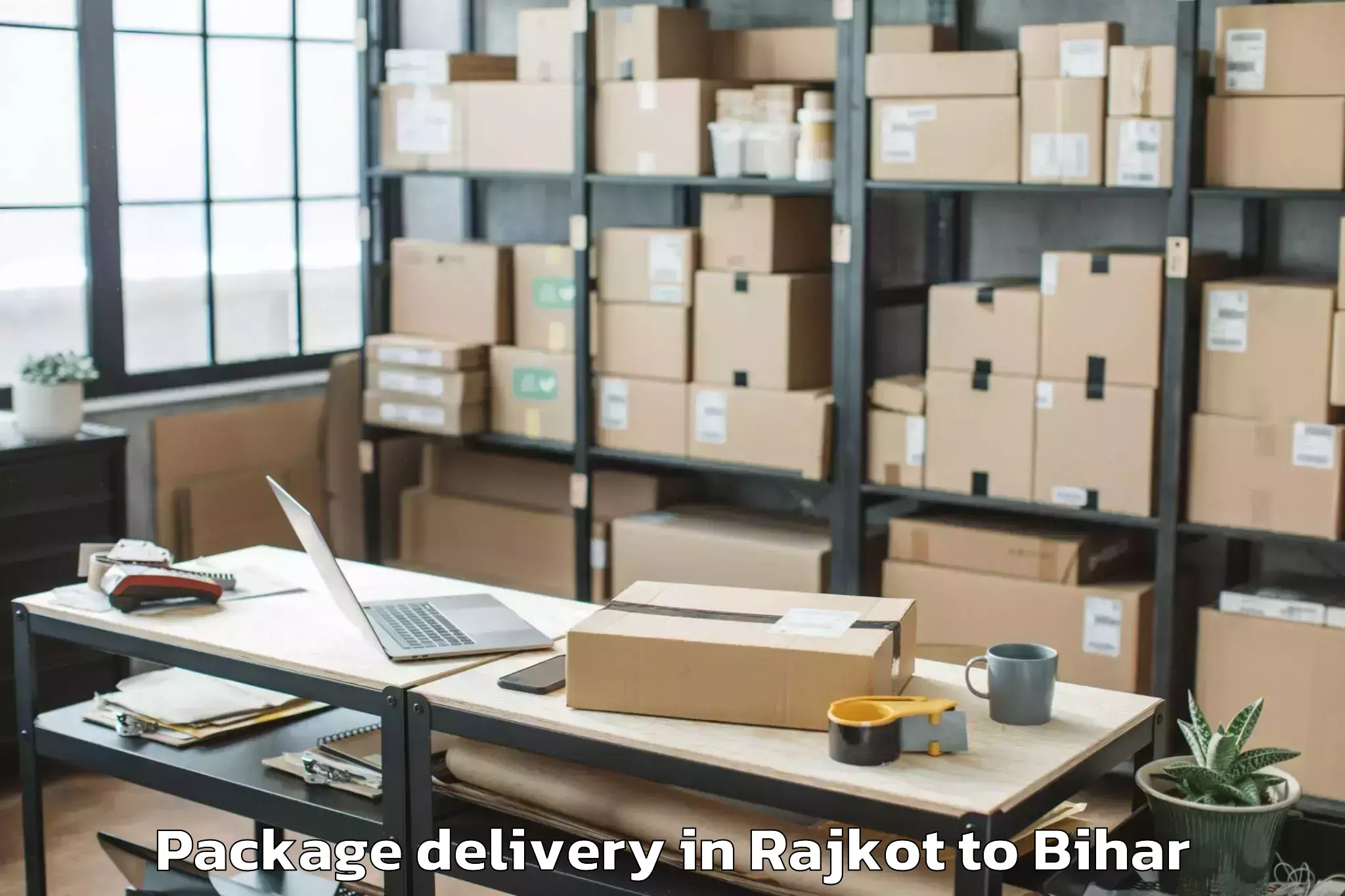 Reliable Rajkot to Sheonar Package Delivery